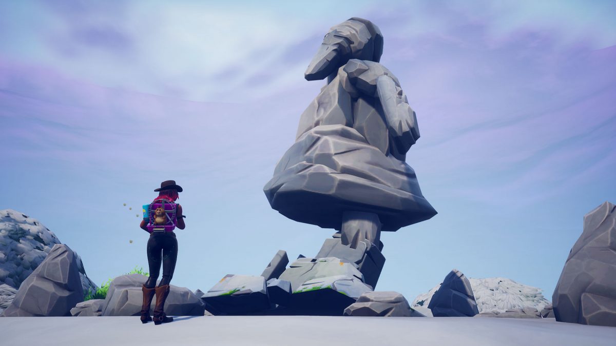 Fortnite: search between a mysterious hatch, a giant rock lady, and a  precarious flatbed – week 8 challenges guide | PCGamesN