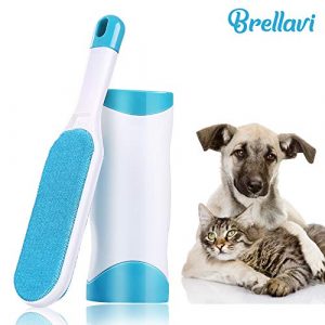 Pet Hair Remover Brush, Pet Hair Remover with Self-Cleaning Base, Double-Sided Pet Hair Remover Brush, Best Pet Hair Remover Brush for Removing Pet Hair