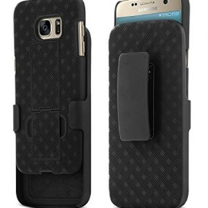 Galaxy S7 Case, Aduro Shell & Holster Combo Case Super Slim Shell Case w/Built-in Kickstand + Swivel Belt Clip Holster for Samsung Galaxy S7